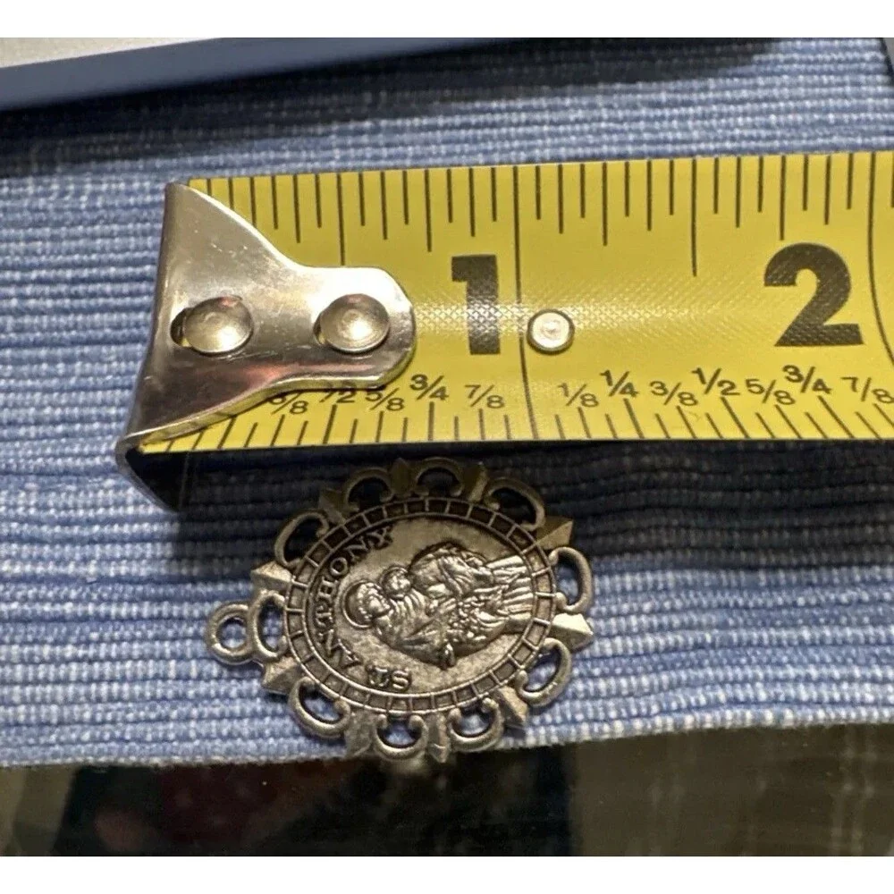 Catholic Medal Pendant Lot St Anthony Sunburst St Benedict Gold Tone‎ Religious